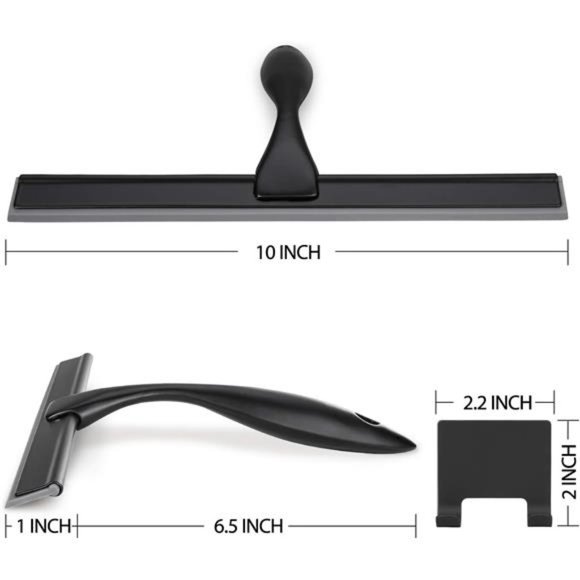 All-Purpose Shower Squeegee for Shower Doors, Bathroom, Window and Car Glass - Picture 2 of 8